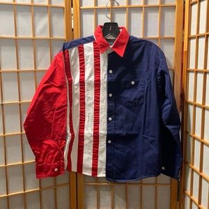 Panhandle Slim flag shirt size child’s L